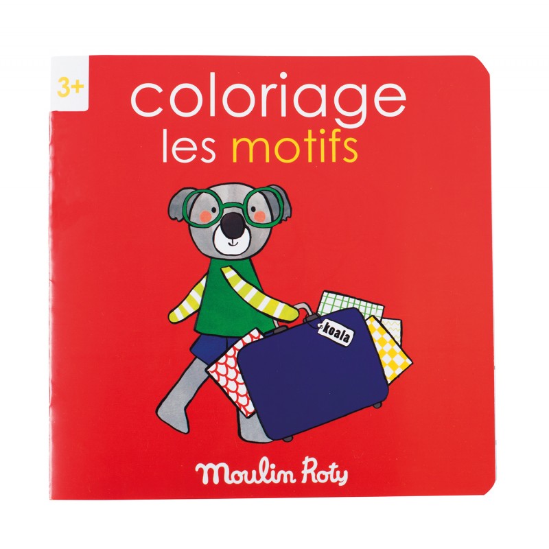 Livre de coloriage - Les motifs - pour les enfants à partir de 3 ans - Les Popipop - Moulin Roty