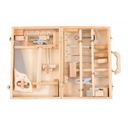 Boîte à outils rétro avec 14 pièces dans la mallette - Moulin Roty