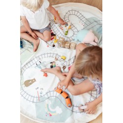 Tapis de jeu & sac à jouets Train - Play&Go