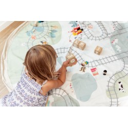 Tapis de jeu & sac à jouets Train - Play&Go