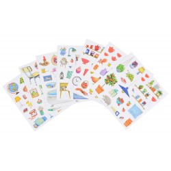 Malbuch mit Sticker Baumhaus - La grande Famille - Moulin Roty