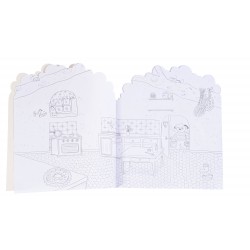 Malbuch mit Sticker Baumhaus - La grande Famille - Moulin Roty