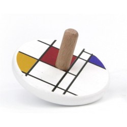Toupie en bois pour enfants Mondrian - Bajo