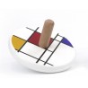 Toupie en bois pour enfants Mondrian - Bajo