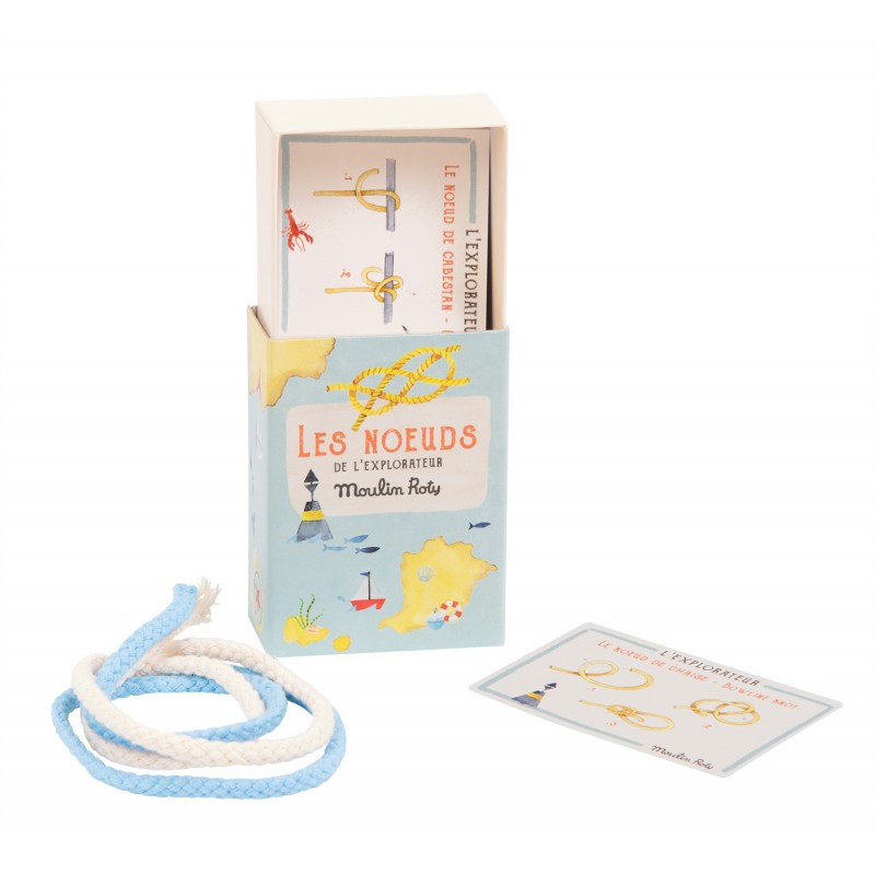 Noeuds marins - Jeu amusant pour les enfants à partir de 6 ans - Moulin Roty Noeuds marins - Jeu amusant pour les enfants à partir de 6 ans - Moulin Roty