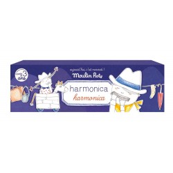 Harmonica métal pour enfants - Aujourd'hui c'est mercredi - Moulin Roty