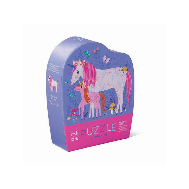 12 pc Mini Puzzle Licorne - Crocodile Creek